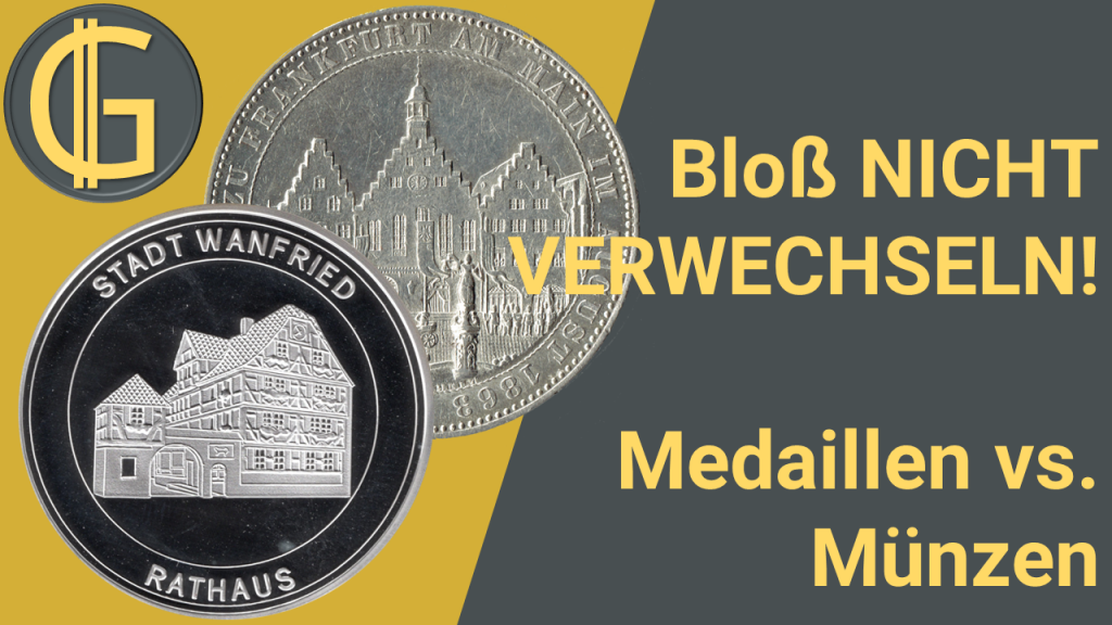 Medaillen vs. Münzen: Achtung Falle!